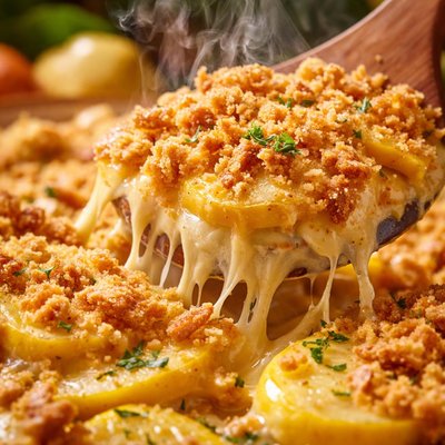 Image of Cheesy Squash Casserole with Ritz