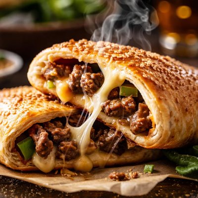Image of Cheesy Steak Sandwich Pockets