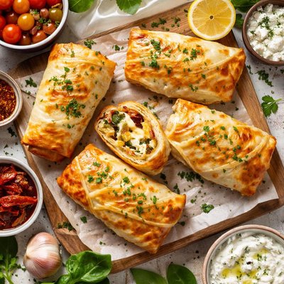 Image of Cheesy Stuffed Chicken in Phyllo