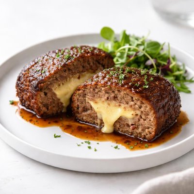 Image of Cheesy Stuffed Meatloaf