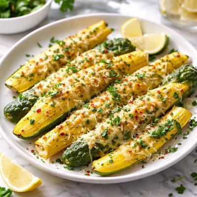 Image of Cheesy Summer Squash Spears