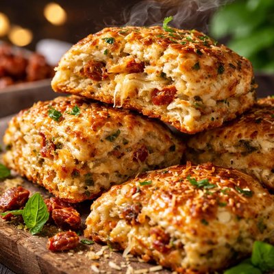 Image of Cheesy Sun Dried Tomato Scones