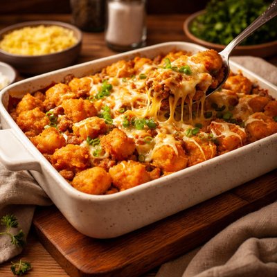 Image of Cheesy Tater Tots Casserole