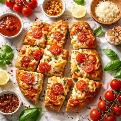 Image of Cheesy Tomato Bread