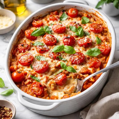 Image of Cheesy Tomato Casserole