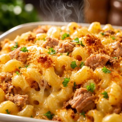Image of Cheesy Tuna Macaroni Casserole