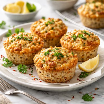 Image of Cheesy Tuna Rice Muffinettes