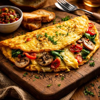 Image of Cheesy Veggie Omelette