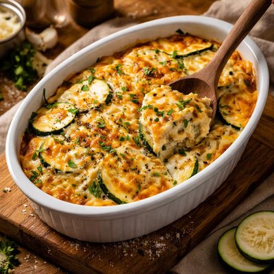Image of Cazuela de Calabacines con Queso Sin Lácteos