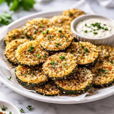Image of Cheesy Zucchini Crisps