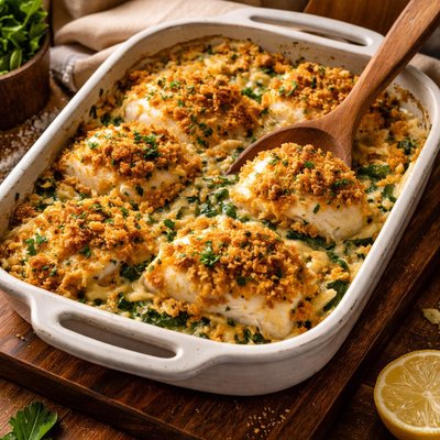 Image of Chef Boy I Be Illinois Baked Cod Casserole