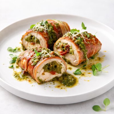 Image of Chef Boy I Be Illinois Pesto Chicken Bundles