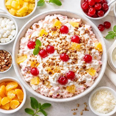 Image of Cherries Jubilee Whipped Cream Fruit Salad