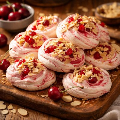 Image of Cherry Almond Meringues