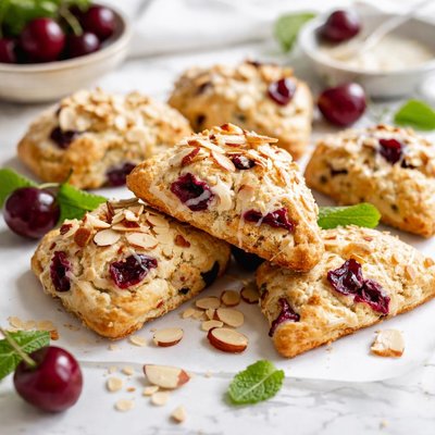Image of Cherry Almond Mini Scones Vegan