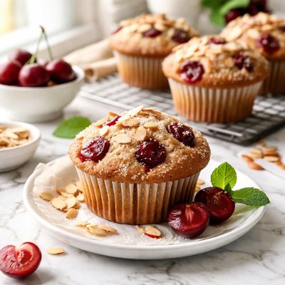 Image of Cherry Almond Muffins or Coffee Cake