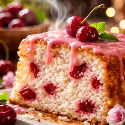 Image of Cherry Angel Food Cake