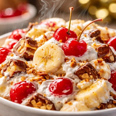 Image of Cherry Banana Snicker Salad