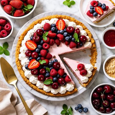 Image of Cherry Berry Mousse Pie