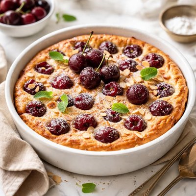 Image of Cherry Buttermilk Clafoutis