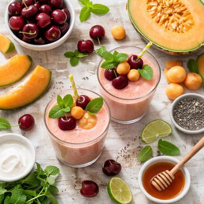 Image of Cherry Cantaloupe Smoothie South Africa