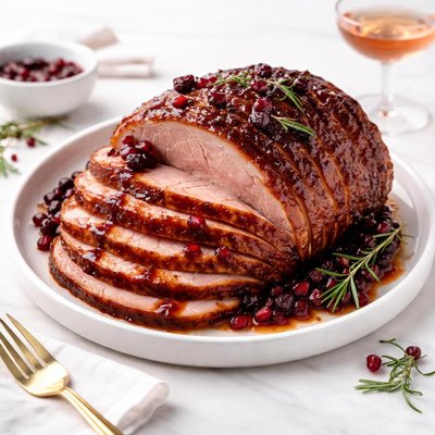 Image of Cherry Champagne Glaze for Holiday Ham