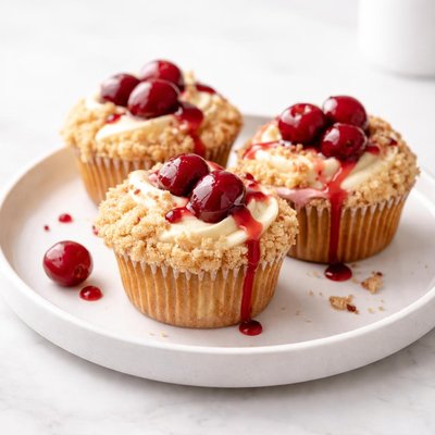 Image of Cherry Cheesecake Muffins