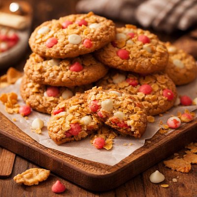 Image of Cherry Chip Cornflake Cookies