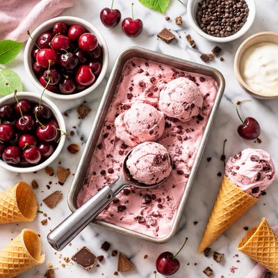 Image of Cherry Chocolate Chip Ice Cream