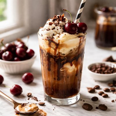 Image of Cherry Chocolate Coffee Float