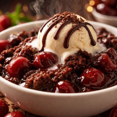 Image of Cherry Chocolate Crock Pot Dessert