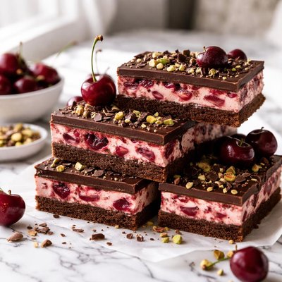 Image of Cherry Chocolate Slice
