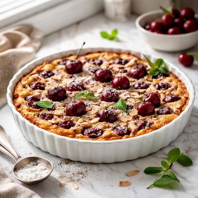 Image of Cherry Clafouti French Cherry Custard Cake