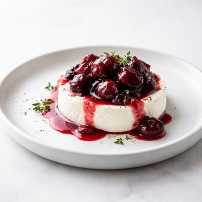 Image of Cherry Compote Over Goat Cheese