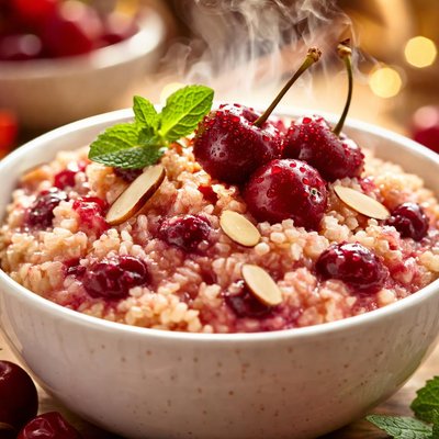 Image of Cherry Couscous Pudding