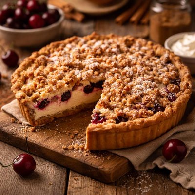 Image of Cherry Cream Crumble Pie