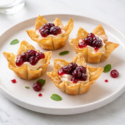 Image of Cherry Creme Puff Wontons