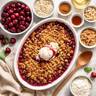 Image of Cherry Crisp from Scratch