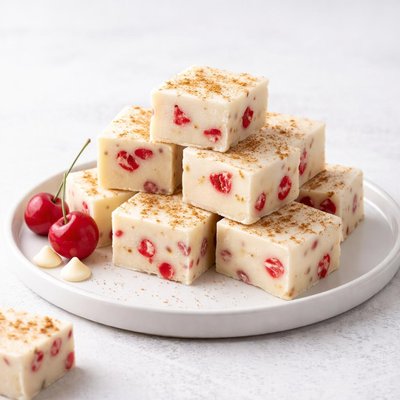 Image of Cherry Eggnog Fudge