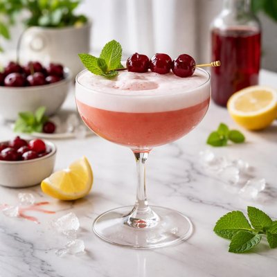Image of Cherry Flip Nonalcoholic Cocktail