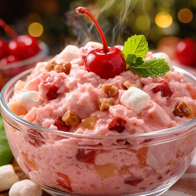 Image of Cherry Fluff Dessert