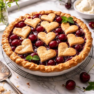 Image of Cherry Heart Pie