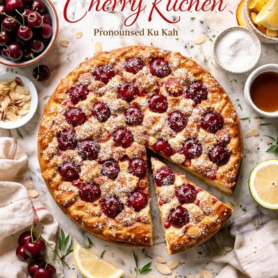 Image of Cherry Kuchen Pronounced Ku Kah by My Family