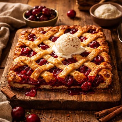Image of Cherry Lattice Cobbler