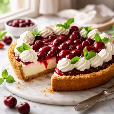 Image of Cherry O Cheesecake Pie