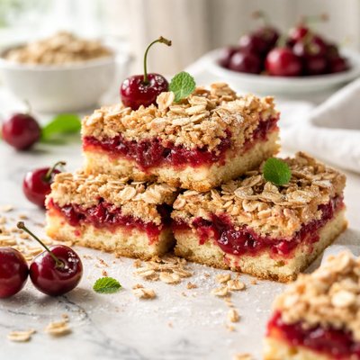 Image of Cherry Oat Bars from a Cake Mix