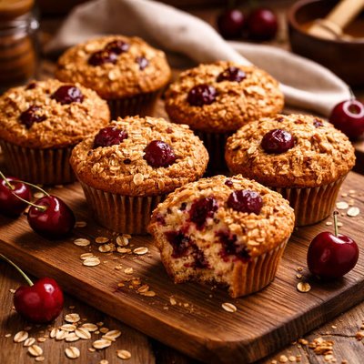 Image of Cherry Oat Muffins