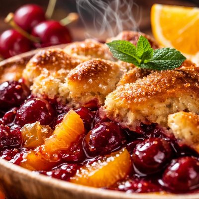 Image of Cherry Orange Cobbler