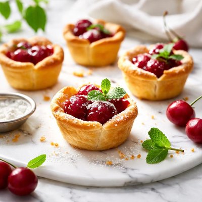 Image of Cherry Pie Cups 2 Ingredients