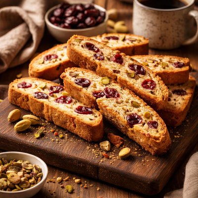 Image of Cherry Pistachio Biscotti